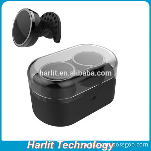 Small Wireless In-ear Headphones Durable Earbuds With Microphone Dual Design For Both Ears For Stereo Sound